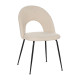 Silla de catering o salón tapizada Blanco 49 x 89 x 60 cm
