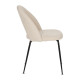 Silla de catering o salón tapizada Blanco 49 x 89 x 60 cm