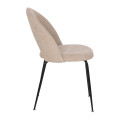 Silla de catering o salón tapizada Beige 49 x 89 x 60 cm