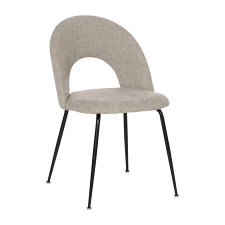 Silla de catering o salón tapizada gris 49 x 89 x 60 cm