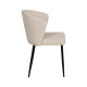Silla tapizada colección UrbanLine Blanco - Negro para salón y hostelería 59 x 80 x 55 cm