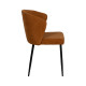 Silla tapizada colección UrbanLine Amarillo - Negro para salón y hostelería 59 x 80 x 55 cm