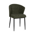 Silla tapizada colección UrbanLine Verde- Negro para salón y hostelería 59 x 80 x 55 cm