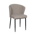 Silla tapizada colección UrbanLine Gris- Negro para salón y hostelería 59 x 80 x 55 cm