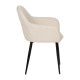 Silla de salón tapizada Contract Blanca 60 x 83 x 59 cm