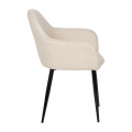 Silla de salón tapizada Contract Blanca 60 x 83 x 59 cm