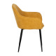 Silla de salón tapizada Contract Amarillo 60 x 83 x 59 cm