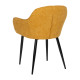 Silla de salón tapizada Contract Amarillo 60 x 83 x 59 cm