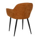 Silla de salón tapizada Contract Marrón 60 x 83 x 59 cm