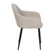 Silla de salón tapizada Contract Gris 60 x 83 x 59 cm