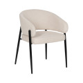 Silla tapizada con brazos ProLine Contract Blanca - Negro 54 x 109 x 41,5 cm