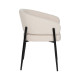 Silla tapizada con brazos ProLine Contract Blanca - Negro 54 x 109 x 41,5 cm