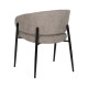 Silla Comedor Tapizada Taupe Hierro | fanmuebles