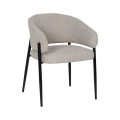 Silla de salón con brazos tapizada Contract Gris 60 x 79 x 57 cm