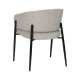 Silla Contract Tapizada Gris con Patas Hierro | fanmuebles