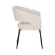Silla de salón con brazos tapizada Contract Blanca 57 x 81 x 56 cm