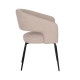 Silla Comedor Tapizada Beige Hierro | fanmuebles