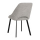 Silla de Comedor Gris Tejido Poliéster Metal | fanmuebles