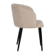 Silla de salón compacta Beige Setúbal 53 x 77 x 53 cm