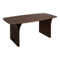 Mesa de comedor moderna con patas de madera marrón 180 x 76 x 90 cm