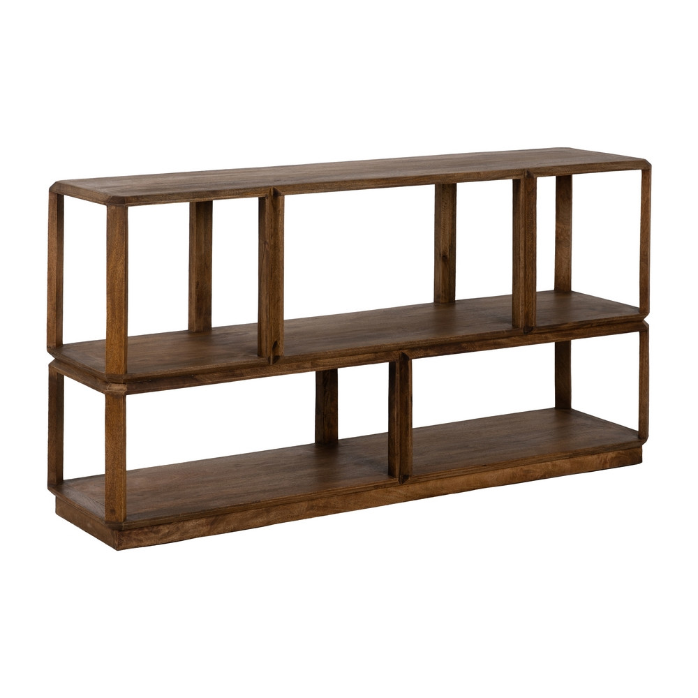 Estantería baja Natura madera de mango Natural 160 x 85 x 42 cm