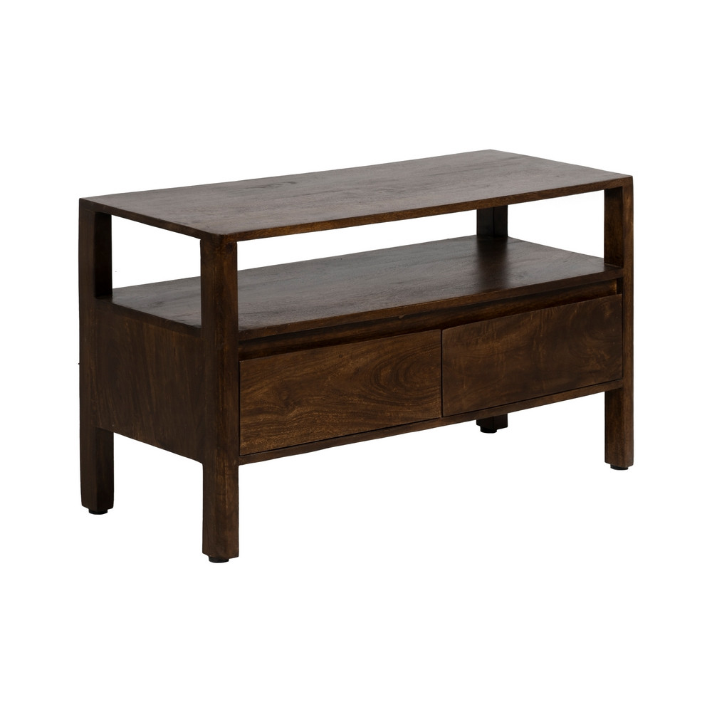MUEBLE AUXILIAR MARRÓN MADERA DE MANGO 97 X 40 X 55 CM