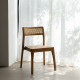 Chaise de Salle à Manger en Bois de Teck Naturel Contract | fanmuebles