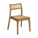 Chaise de Salle à Manger en Bois de Teck Naturel Contract | fanmuebles