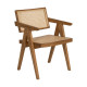 SILLA NATURAL MADERA 56 X 59 X 76 CM