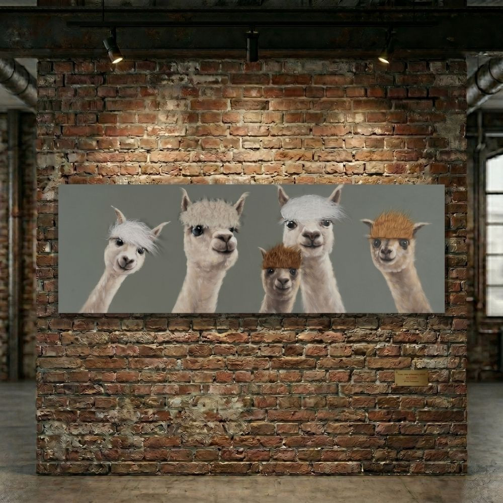 PINTURA LLAMAS LIENZO 150 X 3,50 X 50 CM