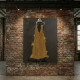 PINTURA AFRICANA AMARILLO LIENZO 90 X 3,50 X 120 CM