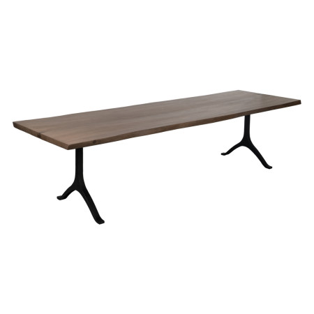 Esstisch Suar Holz und Metall Natur 300 cm - fanmuebles