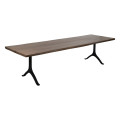 Mesa de Jantar Suar - Madeira e Metal - Natural 300 x 77 x 90 cm
