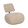 Sillón lounge nórdico beige respaldo flotante 67 x 67 x 73 cm