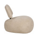 Sillón lounge nórdico beige respaldo flotante 67 x 67 x 73 cm