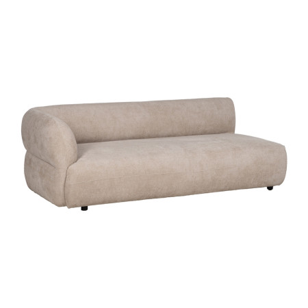 SOFÁ MÓDULO IZQUIERDO BEIGE TEJIDO SALÓN 199 X 92 X 65 CM