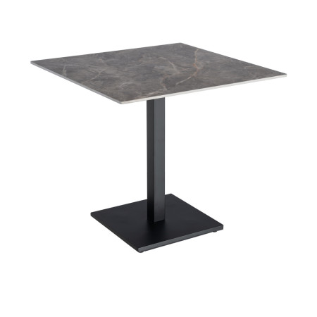 MESA GRIS PIEDRA SINTERIZADA CONTRACT 80 X 80 X 75 CM