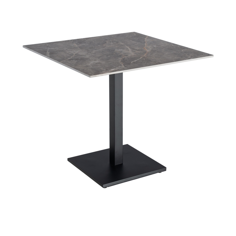 MESA GRIS PIEDRA SINTERIZADA CONTRACT 80 X 80 X 75 CM