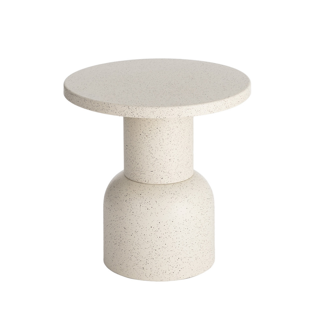 MESITA BLANCO METAL 51 X 51 X 52 CM