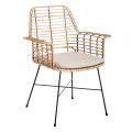 SILLA NATURAL-NEGRO 65 X 55 X 86 CM