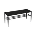 BANCO NEGRO CUERDA-METAL 100 X 35 X 46 CM