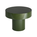 MESITA VERDE CRISTAL-METAL 60 X 60 X 46 CM