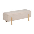 BANCO BAÚL CREMA DM-TEJIDO 122 X 42 X 45 CM
