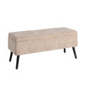 BANCO BAÚL CREMA-BEIGE DM-TEJIDO 100 X 40 X 44 CM