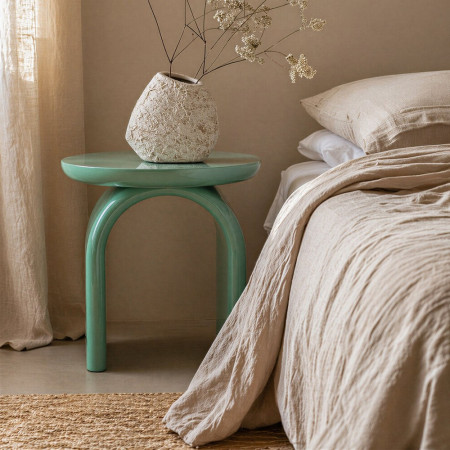 MESA AUXILIAR LACADO VERDE DM SALÓN 50 X 50 X 51 CM