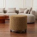 PUF GIRATORIO OCRE DM-TEJIDO 50 X 50 X 47 CM