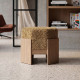 PUF OCRE DM-TEJIDO 50 X 50 X 44 CM