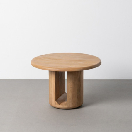 MESA CENTRO NATURAL MADERA DE MANGO 60 X 60 X 40 CM