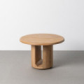 MESA CENTRO NATURAL MADERA DE MANGO 60 X 60 X 40 CM