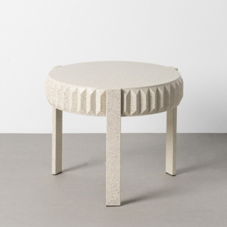 MESITA BLANCO METAL 64 X 64 X 50 CM